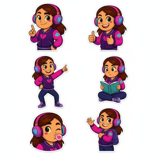 HanaUnicorn Sticker Pack